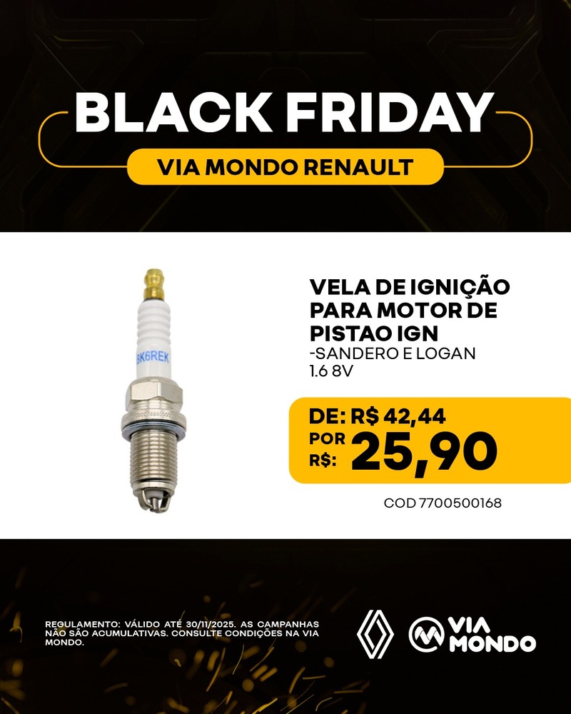 VELA DE IGNIÇÃO PARA MOTOR DE PISTÃO IGN