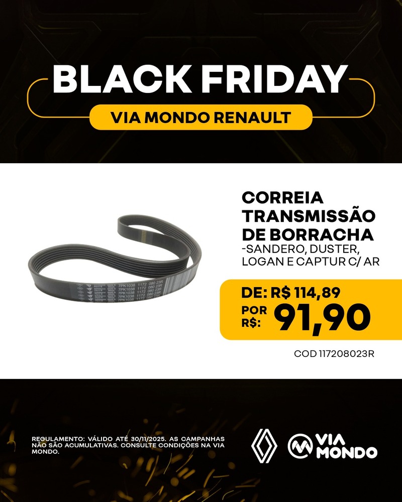 CORREIA TRANSMISSÃO DE BORRACHA