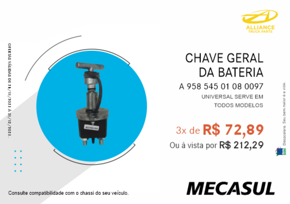 CHAVE GERAL DA BATERIA