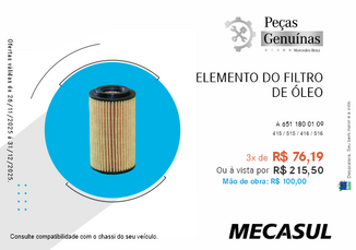 ELEMENTO DO FILTRO DE ÓLEO