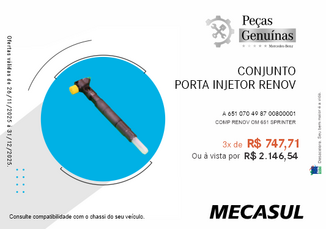 CONJUNTO PORTA INJETOR RENOV