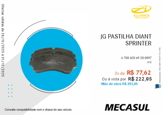JG PASTILHA DIANT SPRINTER