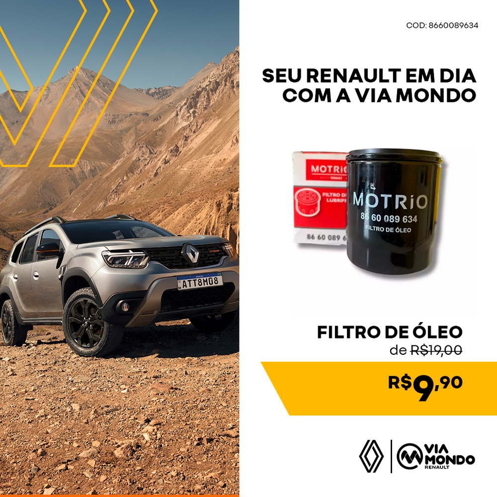 FILTRO DE OLEO MOTRIO ORIGINAL