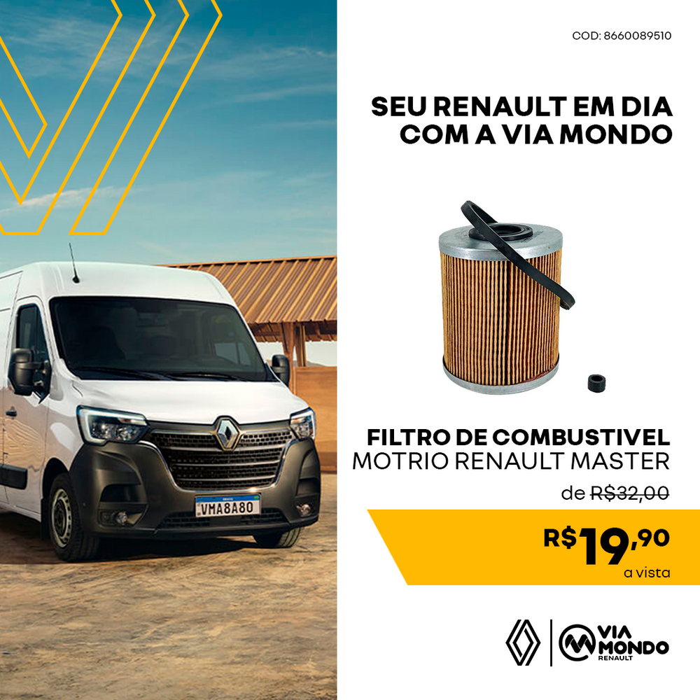 FILTRO DE COMBUSTIVEL MOTRIO RENAULT MASTER ORIGINAL