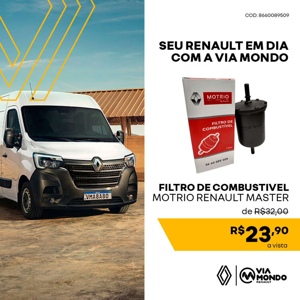 FILTRO COMBUSTÍVEL MOTRIO RENAULT MASTER ORIGINAL