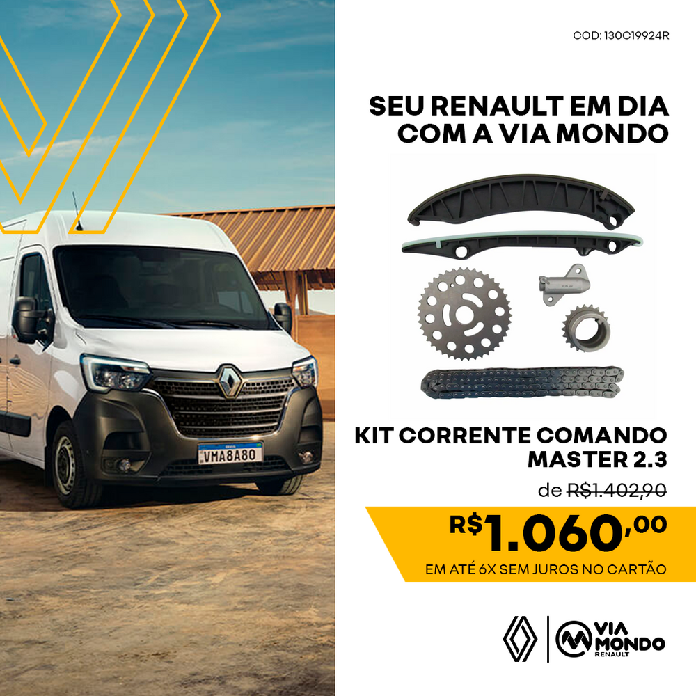 KIT CORRENTE COMANDO RENAULT MASTER 2.3 ORIGINAL