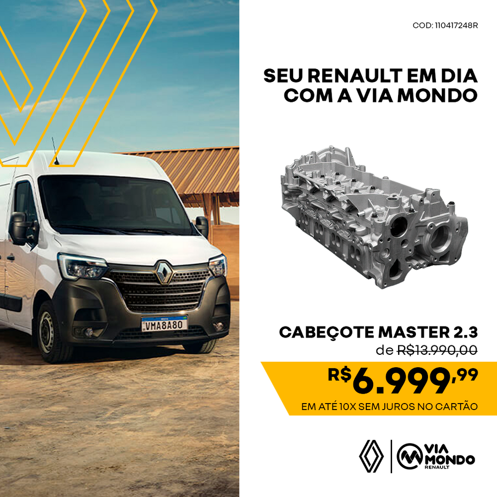 CABEÇOTE RENAULT MASTER 2.3 ORIGINAL