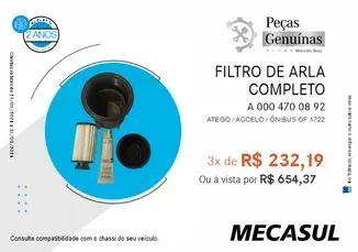 FILTRO DE ARLA COMPLETO