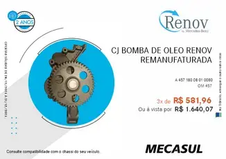 CJ BOMBA DE ÓLEO RENOV REMANUFATURADA