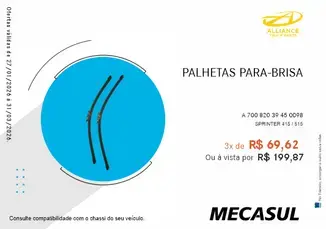 PALHETAS PARA-BRISA
