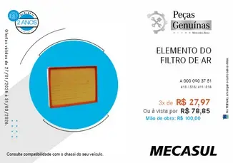 ELEMENTO DO FILTRO DE AR