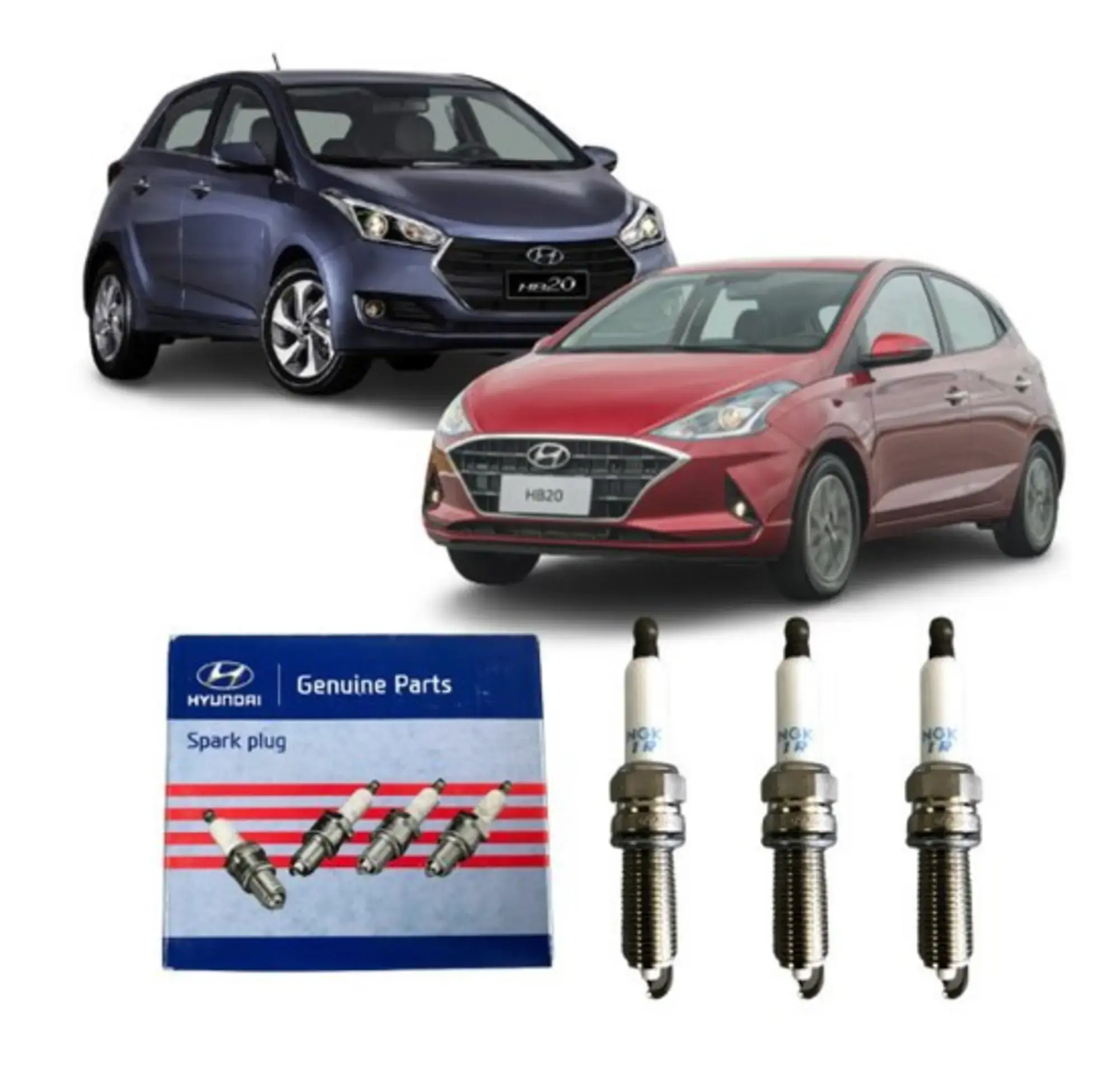 JOGO DE VELAS DE IGNIÇÃO HYUDAI HB20 1.0 TGDI 2016-2021
