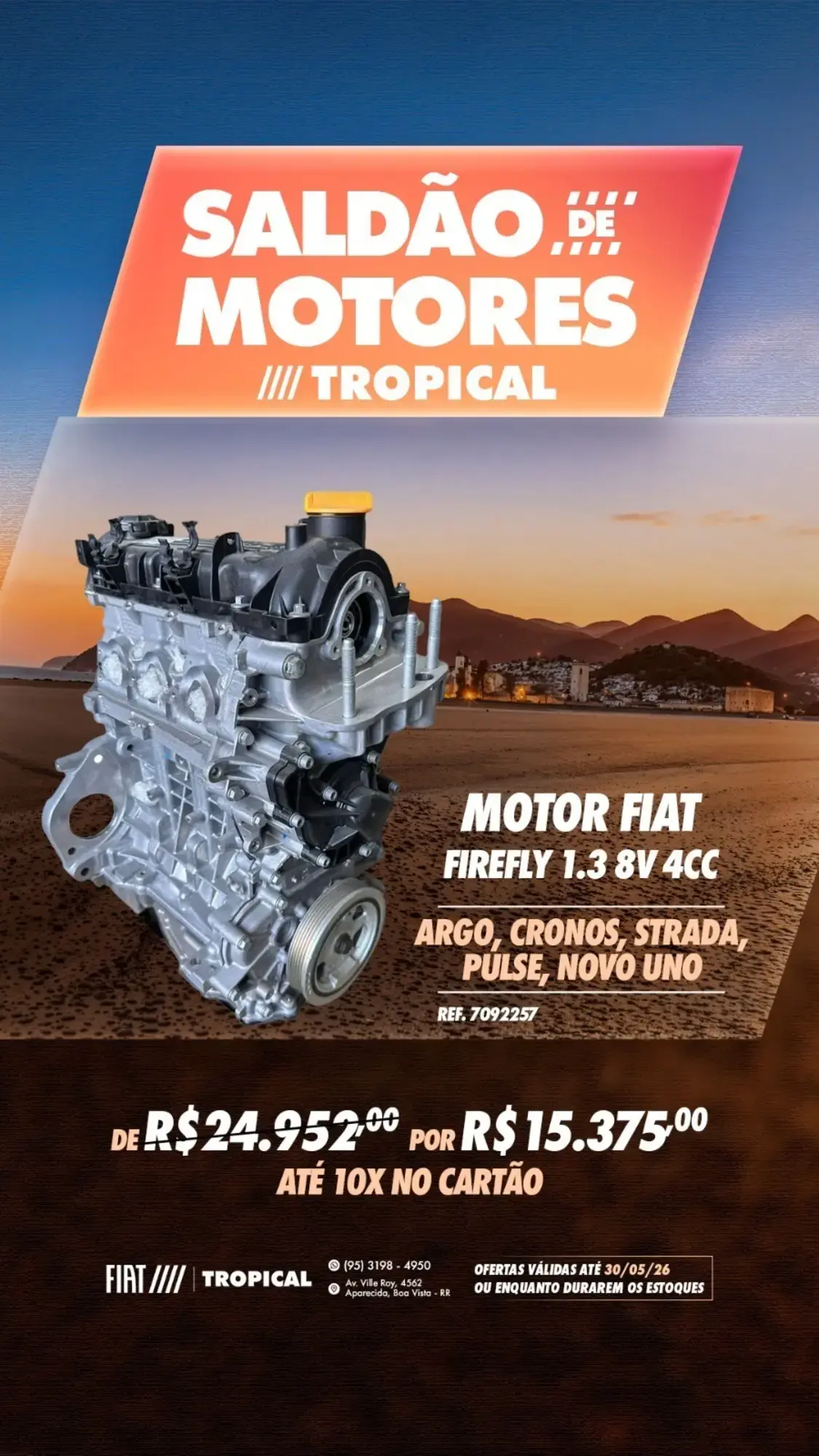 MOTOR FIAT FIREFLY 1.3 8V 4CC