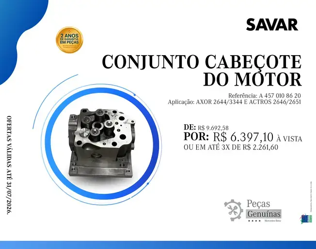 CONJUNTO CABEÇOTE DO MOTOR