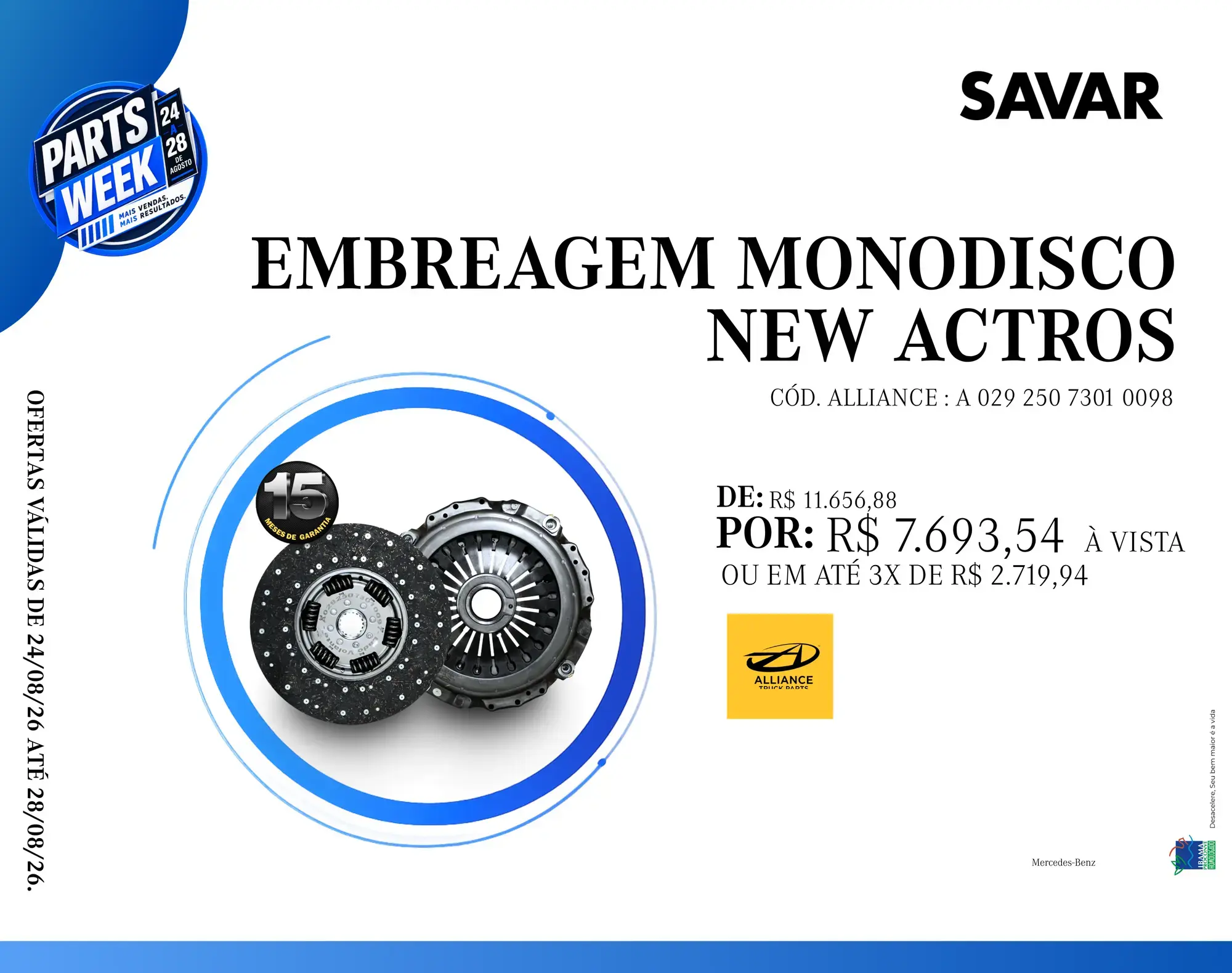 EMBREAGEM MONODISCO NEW ACTROS