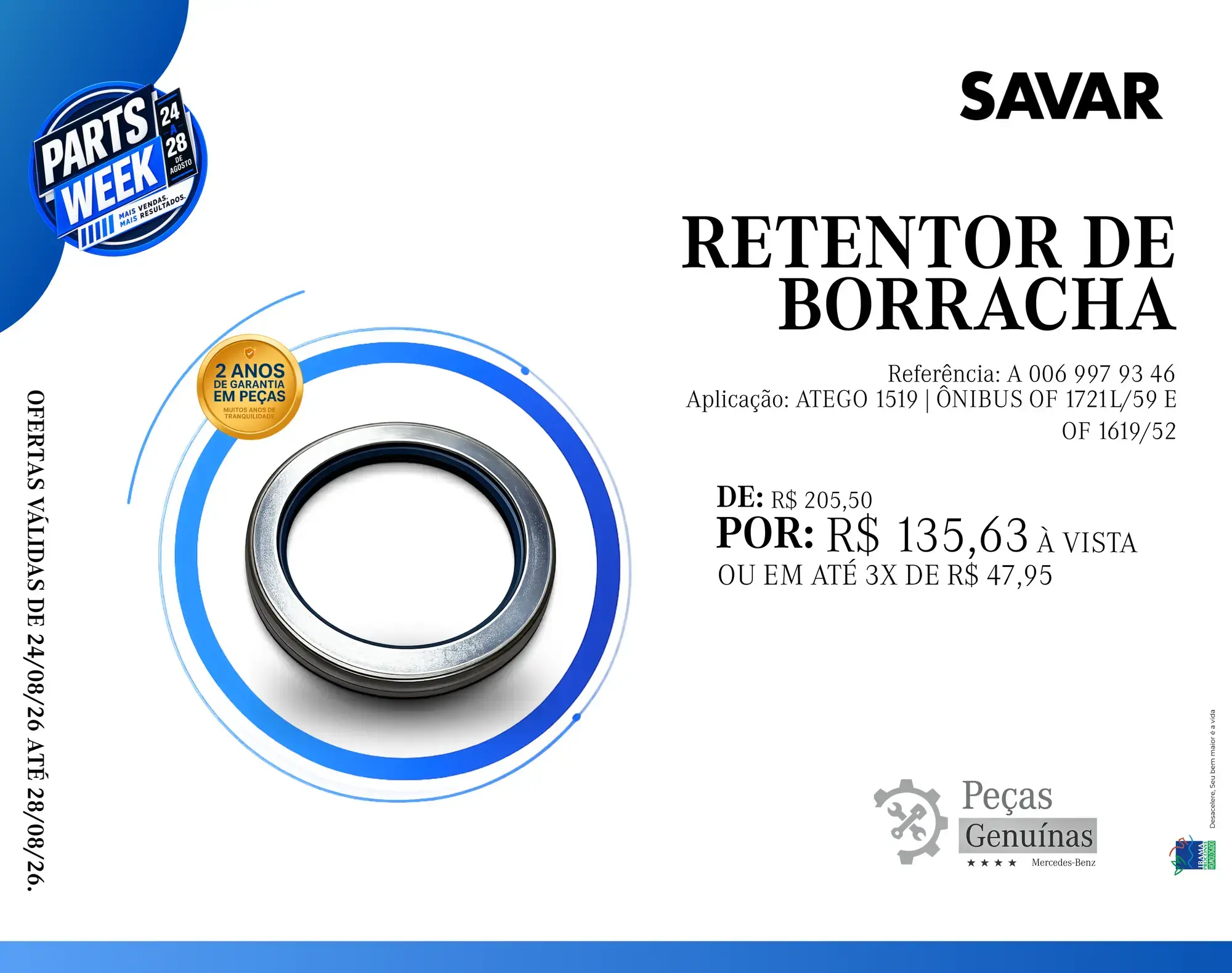 RETENTOR DE BORRACHA -PARTS WEEK