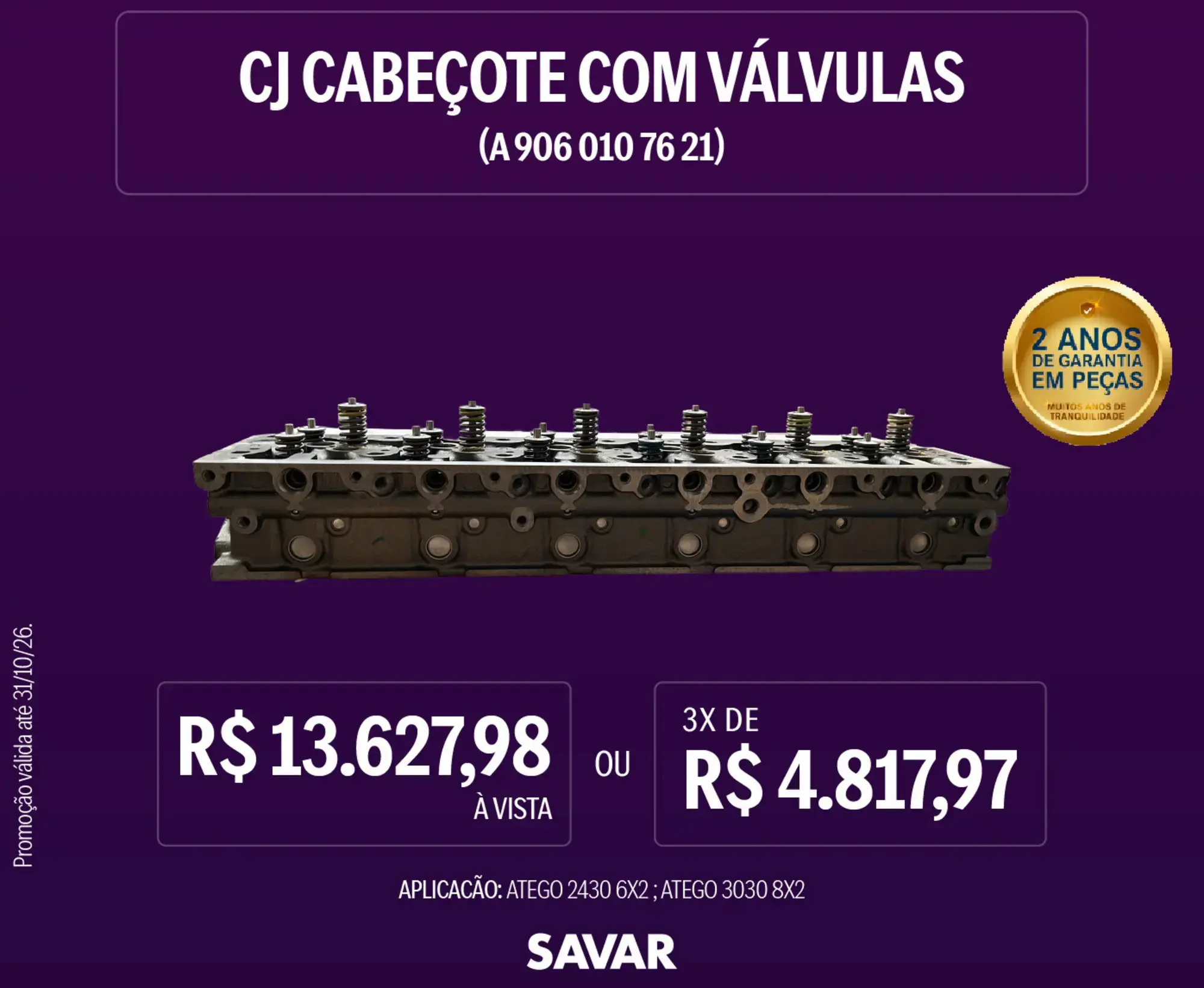 CJ CABEÇOTE COM VÁLVULAS