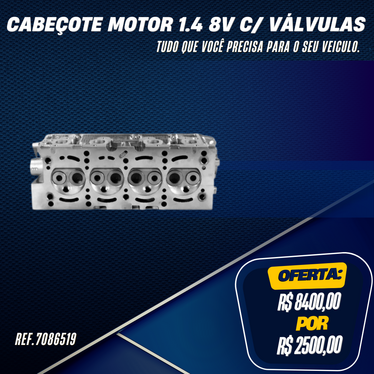 Cabeçote Motor 1.4 8V C/ Válvulas