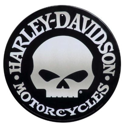 galeria PLACA DECORATIVA EM ALTO RELEVO H-D SKULL