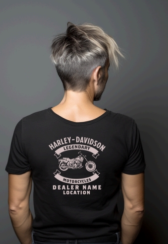 galeria CAMISETA FEMININA NACIONAL HEAVY 2.0 BASIC H-D SKULL ROSE