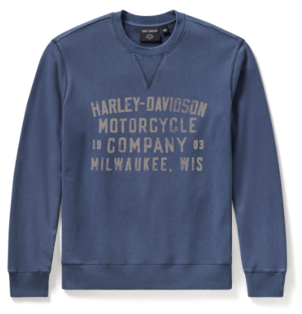 galeria BLUSA DE MALHA MASCULINA WASHED BLUE H-D