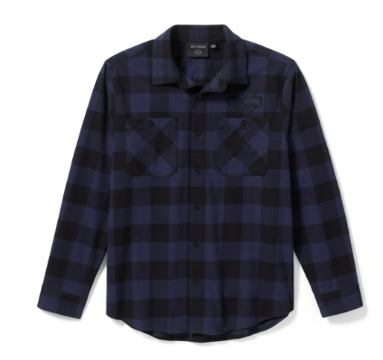 galeria CAMISA MASCULINA BUFFALO CHECK B&S INDIGO/BLACK