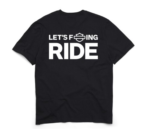 galeria CAMISETA MASCULINA H-D "LET'S F**KING RIDE"