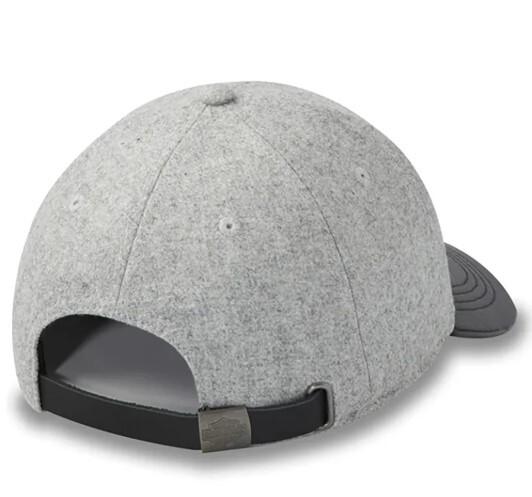 galeria BONÉ FEMININO DE LÃ E ABA EM COURO H-D B&S