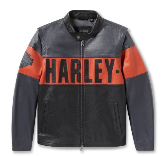 galeria JAQUETA DE COURO MASCULINA CONVERSÍVEL H-D ESSENTIAL