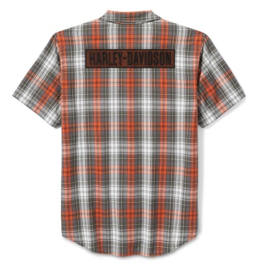 galeria CAMISA MASCULINA XADREZ H-D ORANGE
