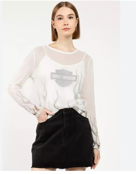 galeria BLUSA FEMININA EM TULE COM REGATA H-D WHITE