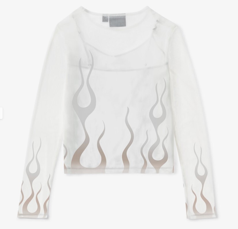 galeria BLUSA FEMININA EM TULE COM REGATA H-D WHITE