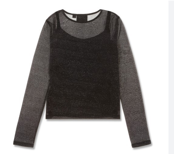 galeria BLUSA FEMININA EM TULE METÁLICO COM REGATA DAGGER