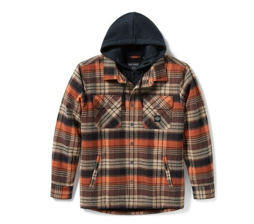 galeria CAMISA MASCULINA FORRADA EM SHERPA BAR & SHIELD