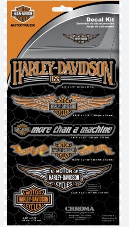 galeria KIT 8 ADESIVOS HARLEY-DAVIDSON