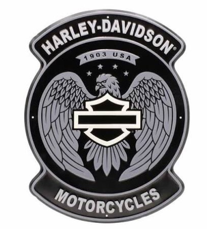 galeria PLACA DECORATIVA EM ALTO RELEVO H-D EAGLE B&S