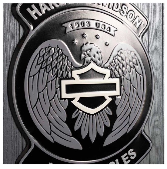 galeria PLACA DECORATIVA EM ALTO RELEVO H-D EAGLE B&S