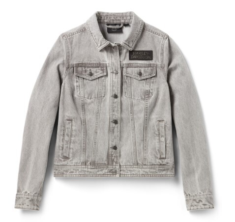 galeria JAQUETA JEANS FEMININA BLING SKULL