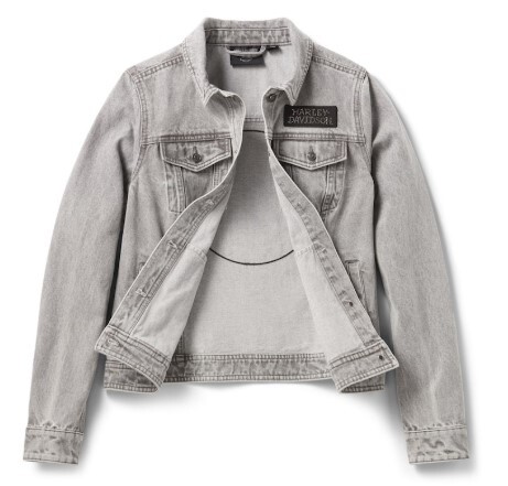 galeria JAQUETA JEANS FEMININA BLING SKULL