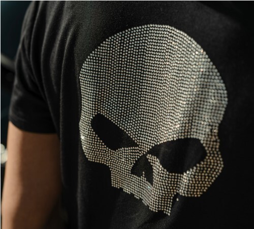 galeria BLUSA FEMININA BLING SKULL
