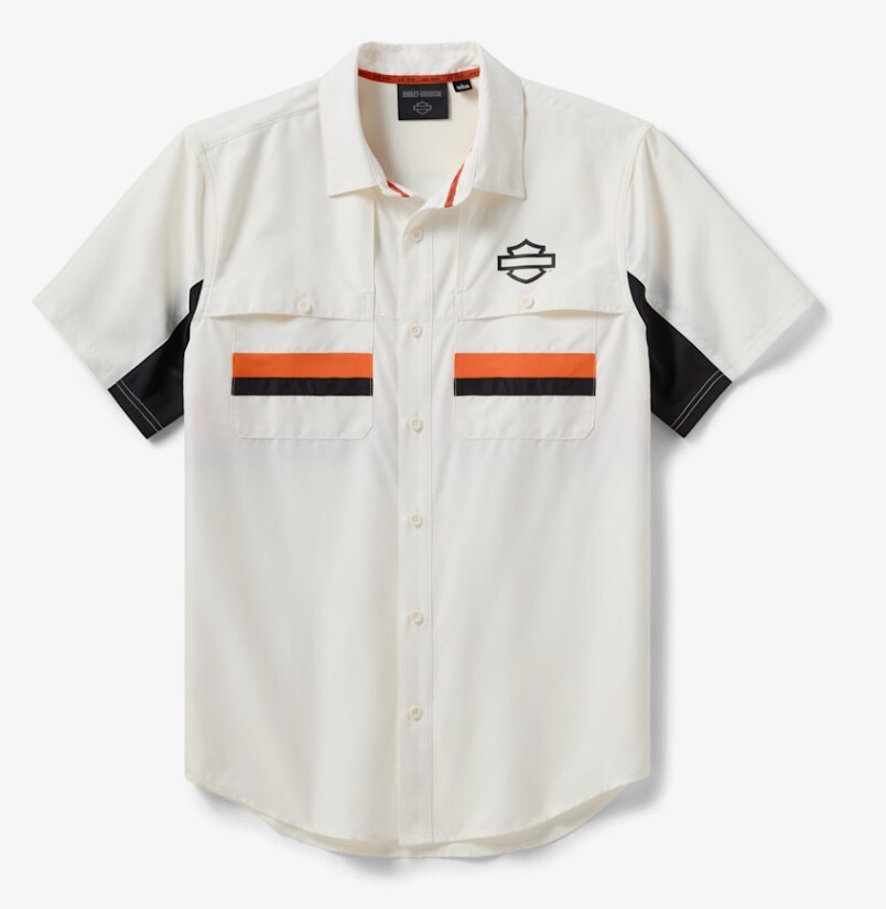 galeria CAMISA MASCULINA H-D TECH COLORBLOCK WHITE
