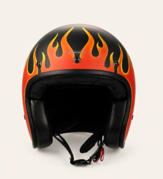 galeria CAPACETE LUCCA CAFÉ RACER ON FIRE