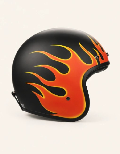 galeria CAPACETE LUCCA CAFÉ RACER ON FIRE