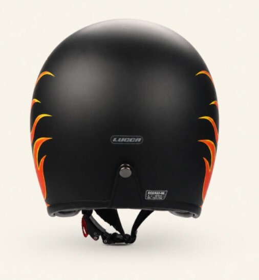 galeria CAPACETE LUCCA CAFÉ RACER ON FIRE