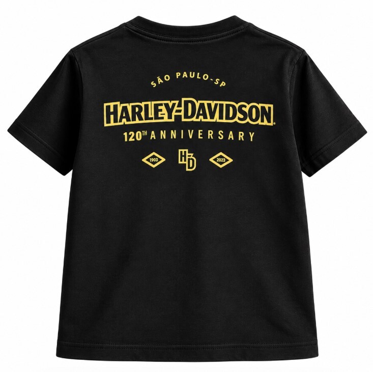 galeria CAMISETA INFANTIL NACIONAL 120TH ANNIVERSARY H-D