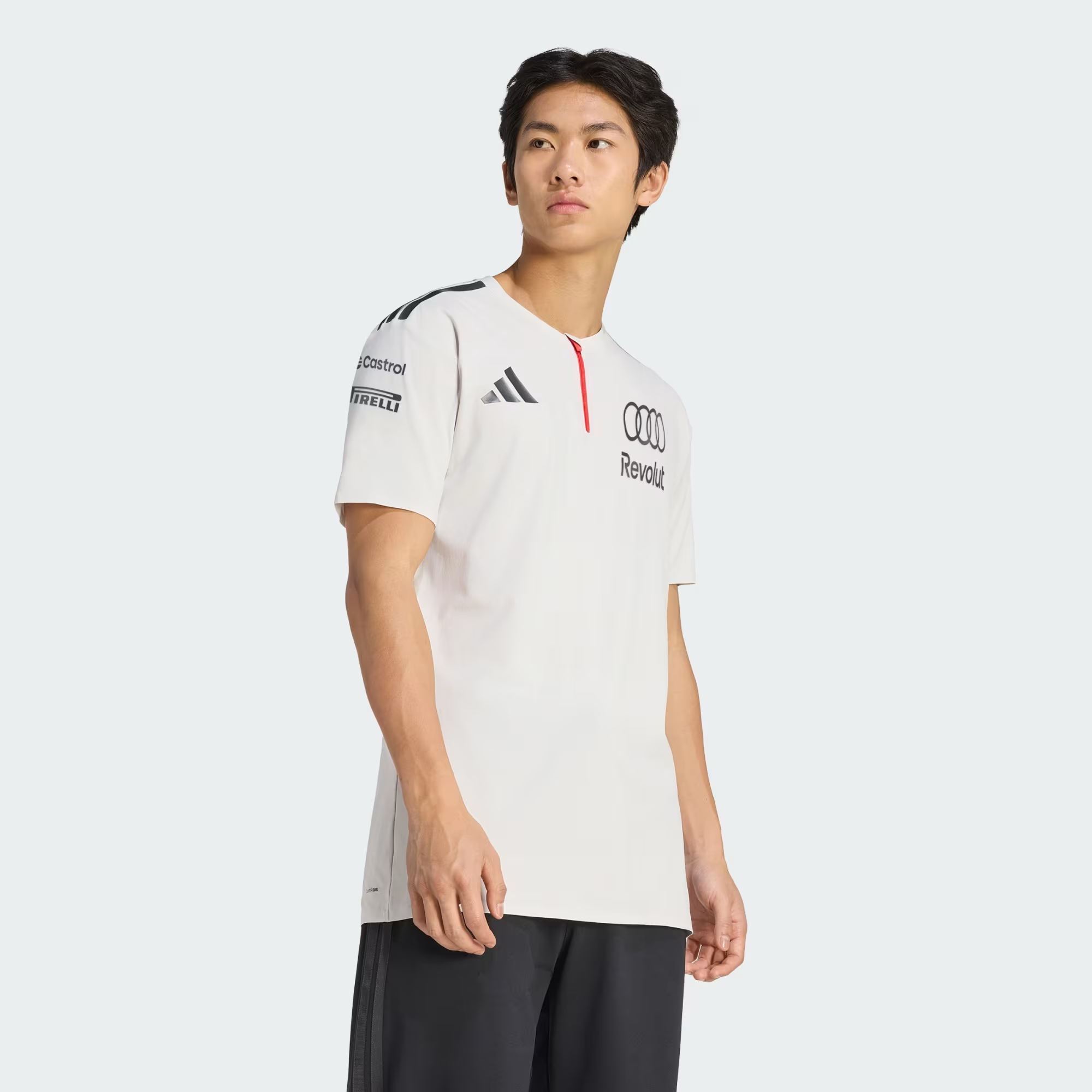 galeria POLO DE MANGA CURTA DA EQUIPE DE ENGENHEIROS E MARKETING DA AUDI REVOLUT F1