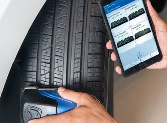 Faça a avaliação por scanner dos pneus