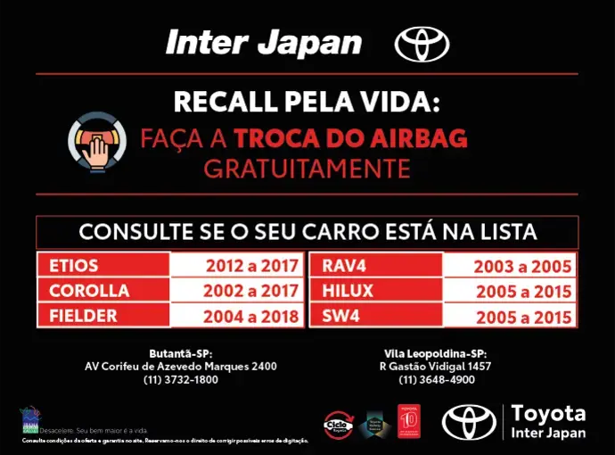 Recall pela vida