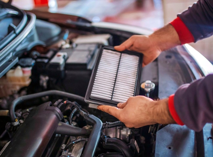 Substituição de filtro de ar