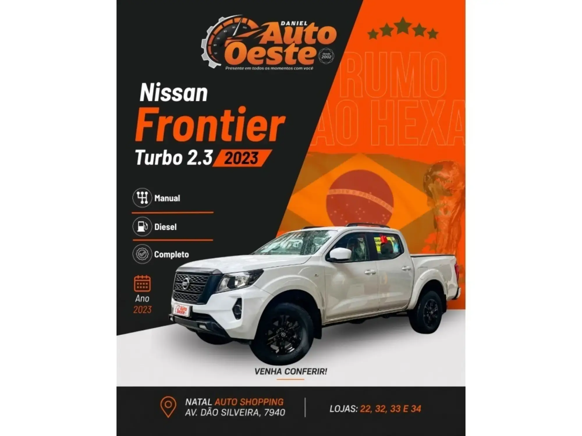 Nissan Frontier 2.3 16V TURBO DIESEL S CD 4X4 MANUAL 2023